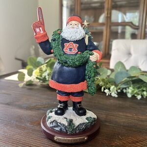 RARE The Memory Company Auburn Tigers #1 Santa Limited Edition Figurine